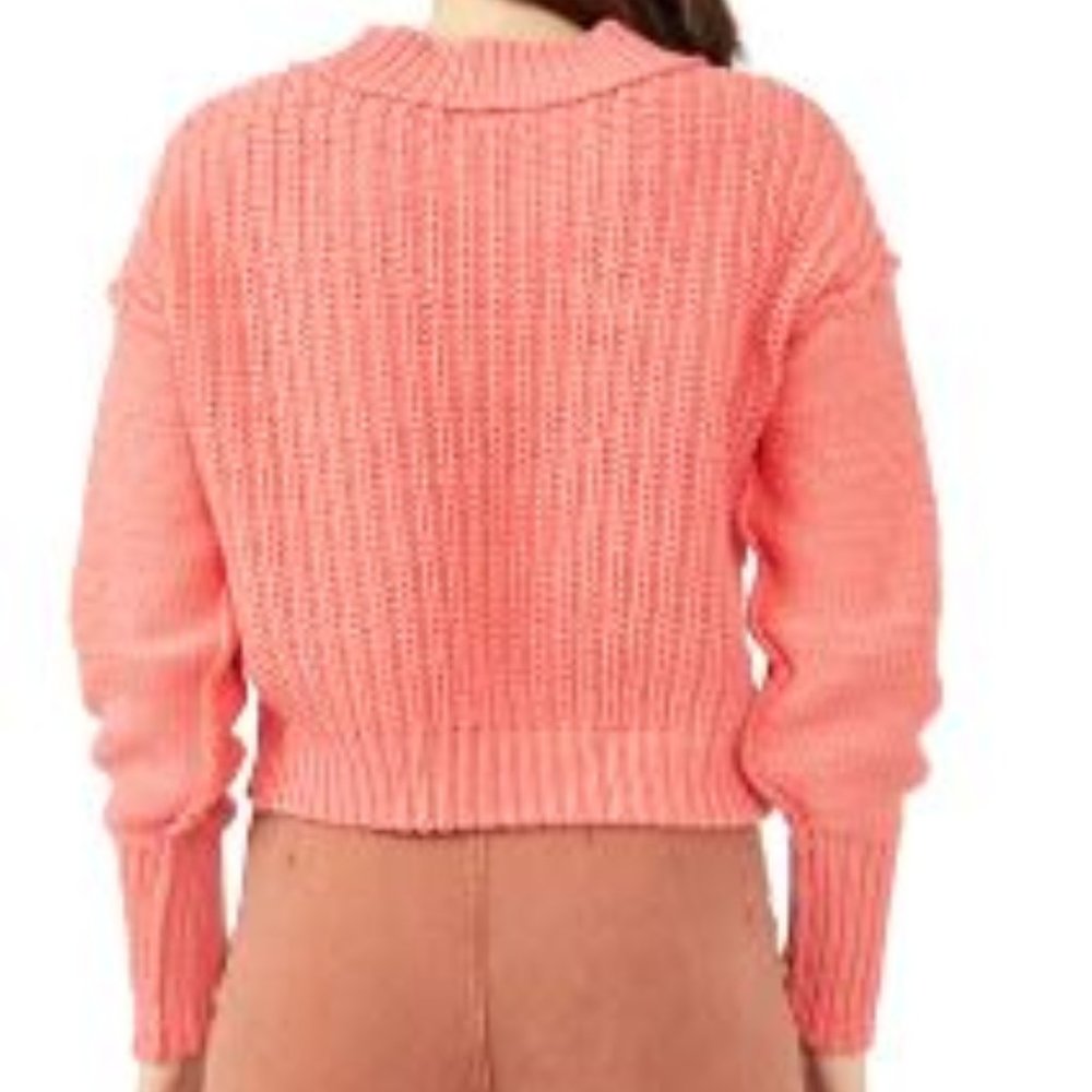 FREE PEOPLE Bell Song Cotton Blend Sweater, LYRA REEF - Picture 2 of 4